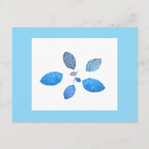 Gewalkte Blaue Postkarte