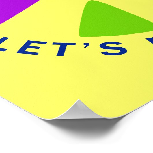 Gewalt bringt Gewalt hervor - Frieden schaffen Poster (Ecke)