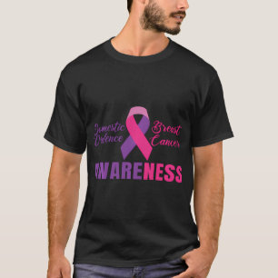 Gewalt Brustkrebs Monat T-Shirt