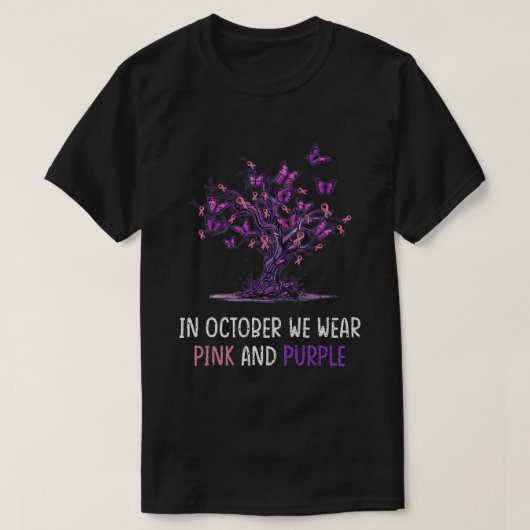 Gewalt Brustkrebs Monat Tr T-Shirt (Design vorne)