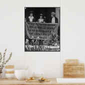 Gewalt gegen Frauen, die für ihr Wahlrecht protest Poster (Küche)