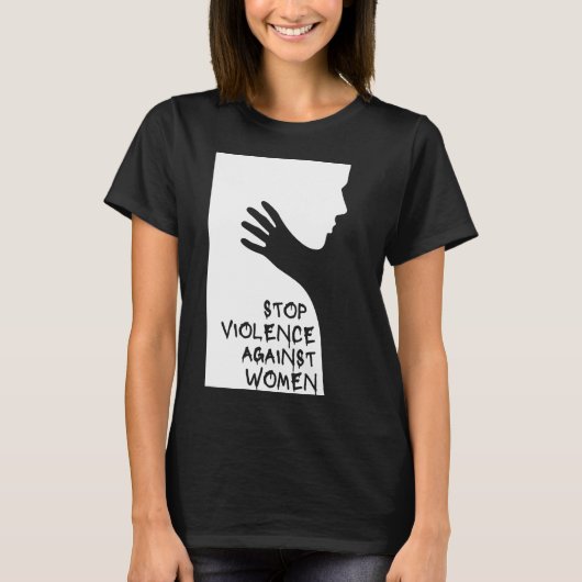 Gewalt gegen Frauen stoppen T-Shirt (Vorderseite)