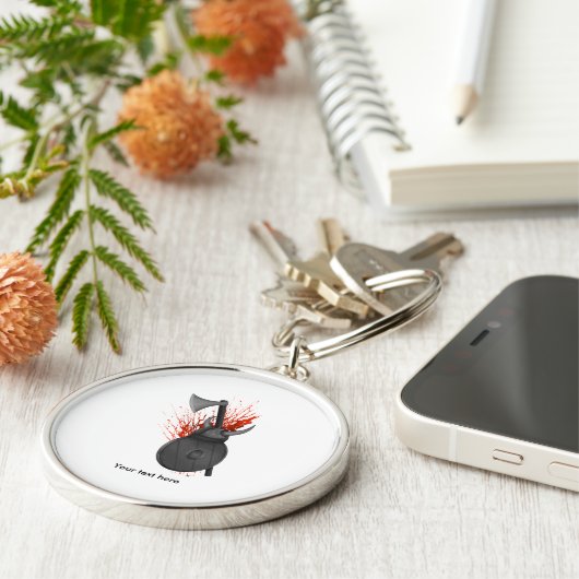 Gewalt gegen Kriegswaffen und Spritzer Schlüsselanhänger (Seite)