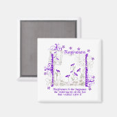 Gewalt gegen Vergebung Magnet (Vorderseite/Rückseite)