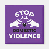 Gewalt im Inland stoppen Magnet (Vorne)