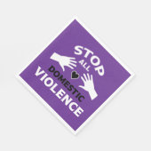 Gewalt im Inland stoppen Serviette (Ecke)