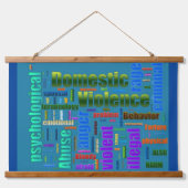 Gewalt im Inland Wandteppich Mit Holzrahmen (Vorne)