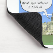 Gewalt im Kongress und in der Schusswaffe Mousepad (Ecke)