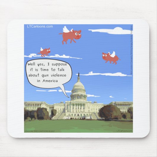 Gewalt im Kongress und in der Schusswaffe Mousepad (Vorne)