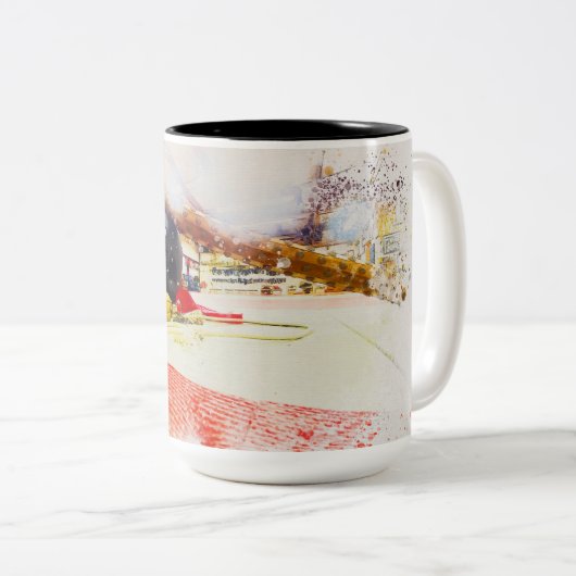 Gewalt in Erholung Zweifarbige Tasse (VorderseiteRechts)