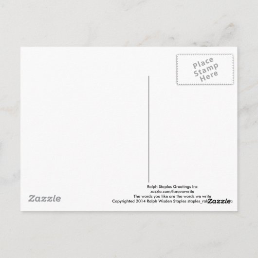 Gewalt Postkarte (Rückseite)