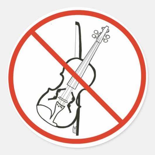 Gewalt Runder Aufkleber (Vorderseite)