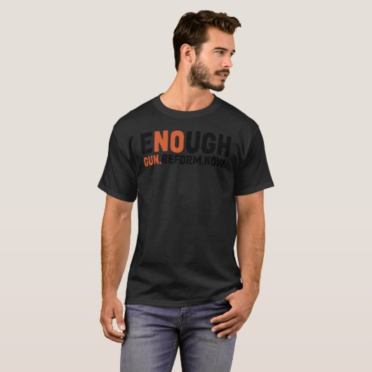 Gewalt-Sensibilisierungskampagne "No Gun Awareness T-Shirt (Vorne ganz)