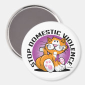 Gewalt stoppen magnet (Vorderseite/Rückseite)