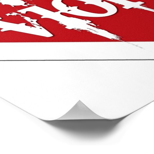 Gewalt stoppen poster (Ecke)