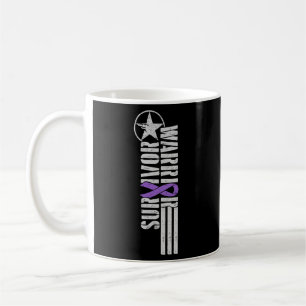 Gewalt Survivor - Lila Krieger Awaren Kaffeetasse