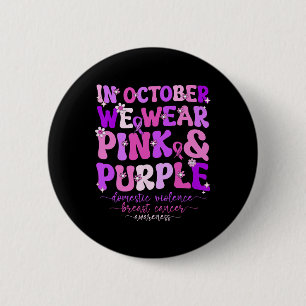 Gewalt und Brustkrebs Button