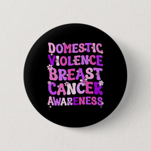 Gewalt und Brustkrebs Button