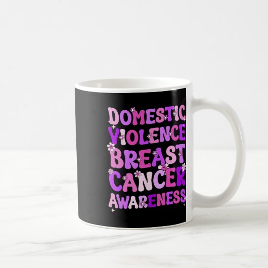Gewalt und Brustkrebs Kaffeetasse (Rechts)