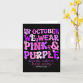 Gewalt und Brustkrebs Karte (Gelbe Blume)