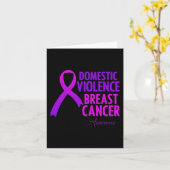 Gewalt und Brustkrebs Karte (Gelbe Blume)