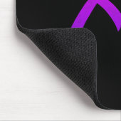 Gewalt und Brustkrebs Mousepad (Ecke)