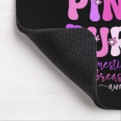 Gewalt und Brustkrebs Mousepad (Ecke)