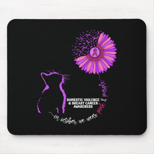 Gewalt und Brustkrebs Mousepad (Vorne)