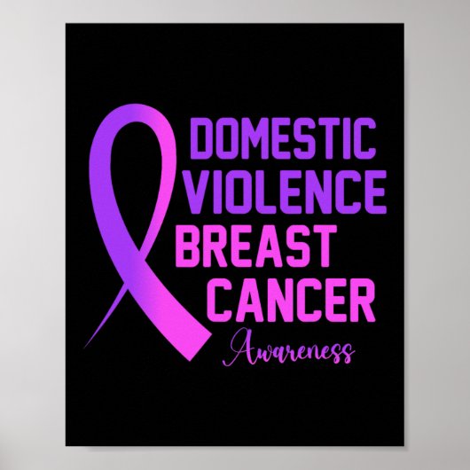 Gewalt und Brustkrebs Poster (Vorne)