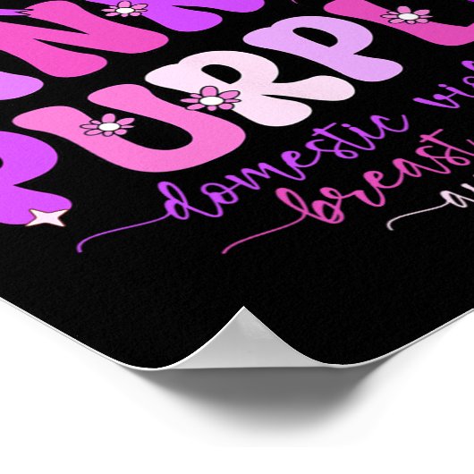 Gewalt und Brustkrebs Poster (Ecke)