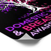 Gewalt und Brustkrebs Poster (Ecke)