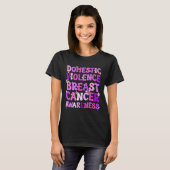 Gewalt und Brustkrebs T-Shirt (Vorne ganz)