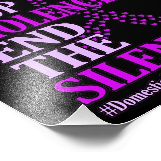 Gewalt unterbinden Unterstützung der Gewalt im Inl Fotodruck (Ecke)