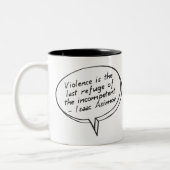 Gewalt Zweifarbige Tasse (Links)