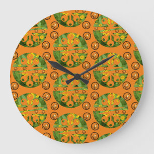 gewaltige Blume Große Wanduhr