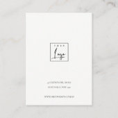 GEWALTIGES AQUA GOLD ABSTRAKT 3 EARRING DISPLAY LO VISITENKARTE (Rückseite)