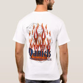 Gewalttätiger Hahn laufende 2 T-Shirt (Rückseite)