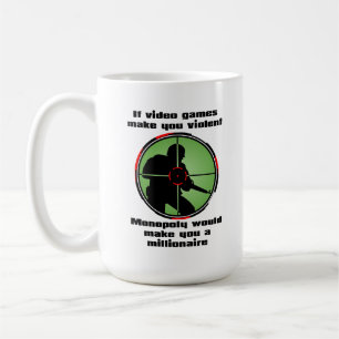 Gewaltvideospiele Lustiger Becher Kaffeetasse