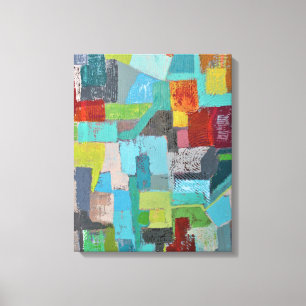 Gewand mit vielen Farben 16 x 20 Wrapped Canvas Leinwanddruck