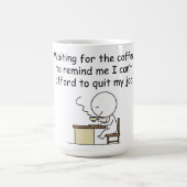 Gewartet für den Kaffee Kaffeetasse (Mittel)