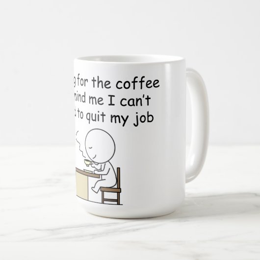 Gewartet für den Kaffee Kaffeetasse (VorderseiteRechts)