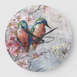 Gewartet für den Oberkeipfervogel Große Wanduhr