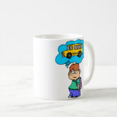 Gewartet für den Schulbus Kaffeetasse (VorderseiteRechts)