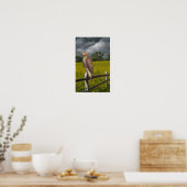 Gewartet für den Sturm - Roter Schwanz Hawk Poster (Küche)