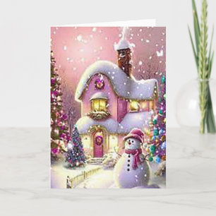 Gewartet für den Weihnachtsmann Feiertagskarte