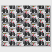 Gewartet für den Weihnachtsmann Geschenkpapier (Flach)