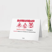 Gewartet für den Weihnachtsmann Karte (Rückseite)