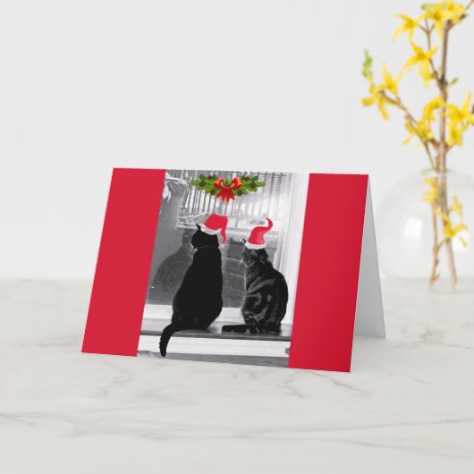 Gewartet für den Weihnachtsmann Karte (Gelbe Blume)