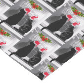 Gewartet für den Weihnachtsmann Kurzer Tischläufer (Ecke)