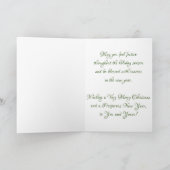 "Gewartet für den Weihnachtsmann..." Weihnachtskar Karte (Innenseite)